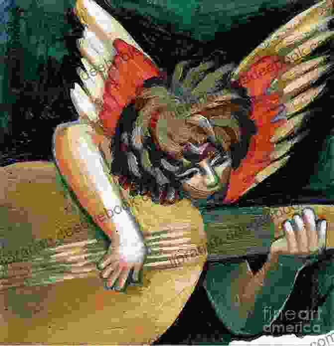 A Depiction Of Angels Playing Guitars, Symbolizing The Celestial Origins Of Christmas Favorites For Solo Guitar