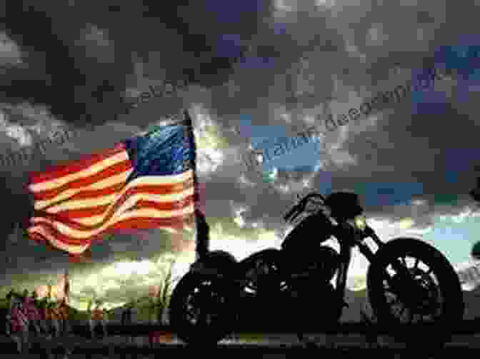 A Harley Davidson Rider Against The Backdrop Of An American Flag Harley Davidson And Philosophy: Full Throttle Aristotle (Popular Culture And Philosophy 18)