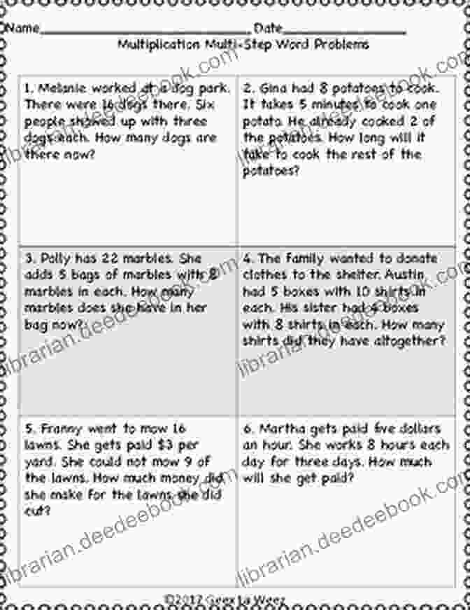 A Step By Step Solution To The Multiplication Word Problem Elementary Math Multiplication 1500 Course Hero