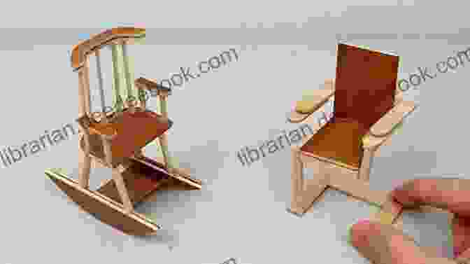 Artisan Crafting A Miniature Chair Using Tiny Tools, Demonstrating The Precision And Meticulousness Involved In Miniature Making A Romantic Story About Flowers Birds : Enjoy The Small World