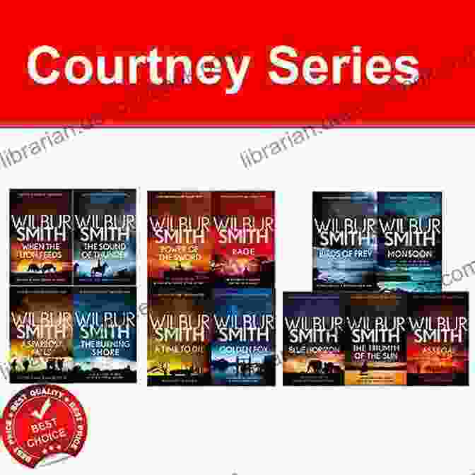 Book Covers Of The Courtney Series, Stacked Together To Form A Mosaic. Each Cover Features A Different Character And A Glimpse Of The Breathtaking Sparrow Falls Landscape. A Sparrow Falls (The Courtney Series: The When The Lion Feeds Trilogy 3)