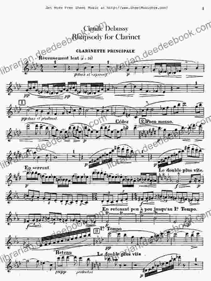 Claude Debussy, Première Rhapsodie For Clarinet And Piano Best Of Clarinet Classics: 20 Famous Concert Pieces For Clarinet In Bb And Piano (Best Of Classics)