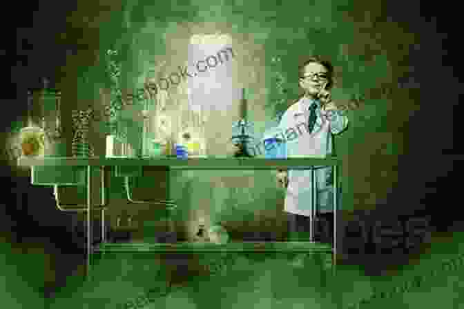 Mad Scientist Standing Against A Backdrop Of A Cosmic Threat Adventures Of A Mad Scientist