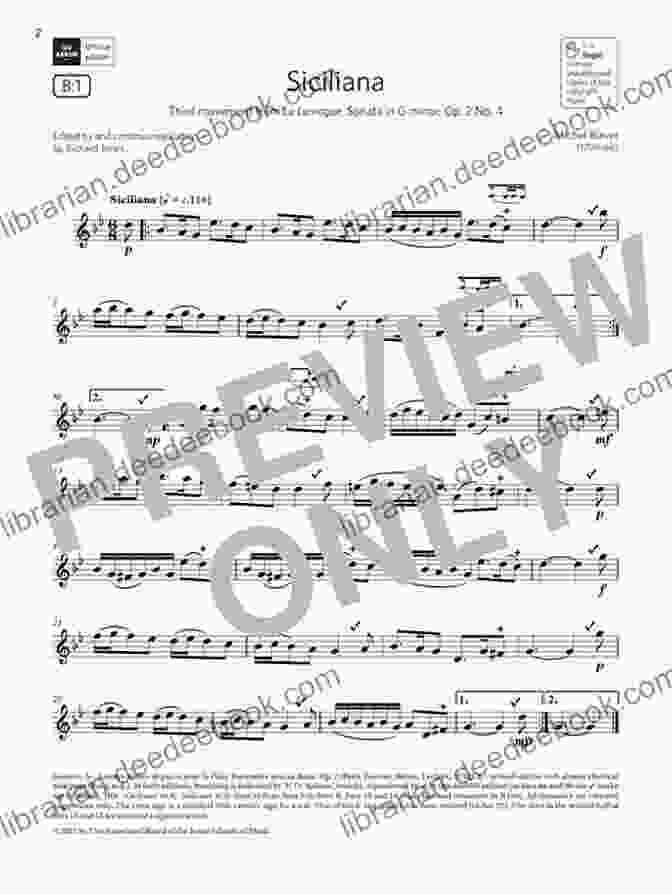 Siciliana From Sonatina In A Minor By F. X. Lefèvre For Bassoon Quartet 10 Romantic Pieces Bassoon Quartet (BN 1): Easy