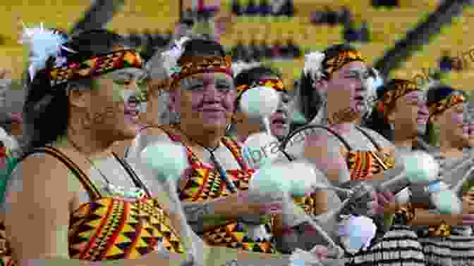 Traditional Maori Musicians Performing A Waiata Traditional Songs Of The Maori