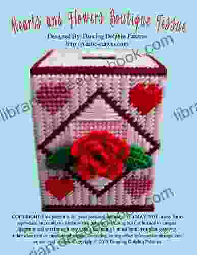 Hearts And Flowers Boutique Tissue: Plastic Canvas Pattern